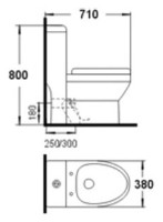 Унитаз Melana MLN-2806D/2012D фото №2 — интернет-магазин Desire.md