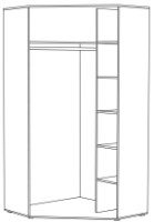 Шкаф Моби Бьянка 1792/02 Ясень Анкор Арктик фото №2 — интернет-магазин Desire.md