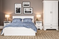 Кровать Неман Yunona МН-132-01-120  White Textured фото №2 — интернет-магазин Desire.md