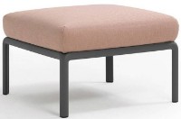 Fotoliu moale Nardi Komodo Pouf Antracite-Rosa (40369.02.066)