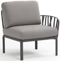 Fotoliu Nardi Komodo Elemento Terminale DX/SX Antracite-Grigio (40372.02.172)