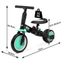 Bicicletă copii Toyz 2in1 Fox Turquoise (0261) imaginea #9 — magazin online Desire.md