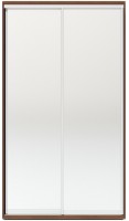 Шкаф-купе Fabrik Home 1200 2 зеркала Орех Темный 120x60x216cm