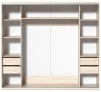 Шкаф-купе Fabrik Home 2400 1 зеркало Дуб Сонома 240x60x216cm фото №3 — интернет-магазин Desire.md