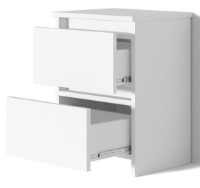 Прикроватная тумба Fabrik Home Нavana Ясень Белый фото №2 — интернет-магазин Desire.md