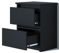 Прикроватная тумба Fabrik Home Нavana Ясень Черный фото №2 — интернет-магазин Desire.md