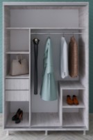 Dulap cu uşi glisante Bafimob DX-140 Mokka imaginea #2 — magazin online Desire.md