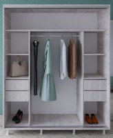 Dulap cu uşi glisante Bafimob DX-180 Gr Mokka imaginea #2 — magazin online Desire.md