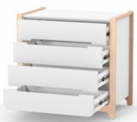 Comodă Veres VR 33.2.36.2.15 Nice 900 White\Beech imaginea #2 — magazin online Desire.md