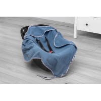 Plic pentru bebeluși Sensillo Muslin Blue (7202) imaginea #3 — magazin online Desire.md