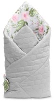 Plic pentru bebeluși Sensillo Velvet Wrap Flowers Grey (4231) imaginea #4 — magazin online Desire.md