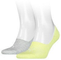 Ciorapi pentru bărbați Puma Footie 2P Unisex Neon Yellow 39-42 imaginea #1 — magazin online Desire.md