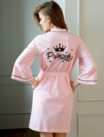 Банный халат Ajoure T5083 Princess Dunga Roz XL фото №3 — интернет-магазин Desire.md
