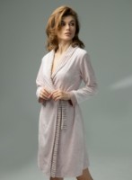 Банный халат Ajoure TC5113 Roz S фото №3 — интернет-магазин Desire.md