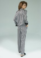 Pijama Ajoure S23475 Stripes White/Black XS imaginea #4 — magazin online Desire.md