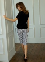 Pijama Ajoure T23359 Stripes Black 3XL imaginea #3 — magazin online Desire.md