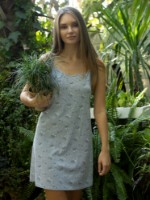 Ночная рубашка Ajoure T4137 Print Grey 2XS