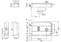 Lăcată pentru ușă Kale Kilit 157 EL Black imaginea #2 — magazin online Desire.md