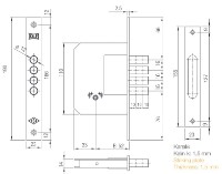 Дверной замок Kale Kilit 189 4MF фото №2 — интернет-магазин Desire.md