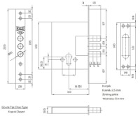 Lăcată pentru ușă Kale Kilit 257 imaginea #2 — magazin online Desire.md