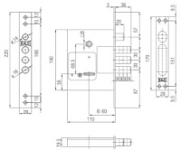Дверной замок Kale Kilit 257 LX фото №2 — интернет-магазин Desire.md