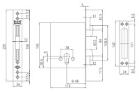 Дверной замок Kale Kilit 267 фото №2 — интернет-магазин Desire.md