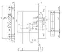 Дверной замок Kale Kilit 287 D фото №2 — интернет-магазин Desire.md
