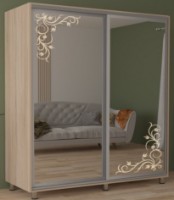 Шкаф-купе Mobildor-Lux Aron 230x220 Oak Sonoma+Picture (aron1037) фото №1 — интернет-магазин Desire.md