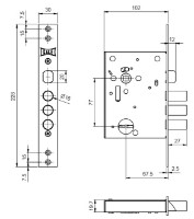 Дверной замок Kale Kilit 442 L фото №2 — интернет-магазин Desire.md
