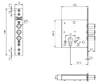 Дверной замок Kale Kilit 447 фото №2 — интернет-магазин Desire.md