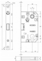 Дверной замок STV A6 Bronze фото №2 — интернет-магазин Desire.md