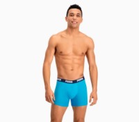 Сhiloţi pentru bărbați Puma Basic Boxer 2P Aqua/Blue XL imaginea #3 — magazin online Desire.md