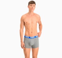 Мужские трусы Puma Basic Boxer 2P Blue/Grey Melange M (521015001015) фото №2 — интернет-магазин Desire.md