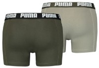 Мужские трусы Puma Basic Boxer 2P Dark Green Combo S