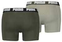 Сhiloţi pentru bărbați Puma Basic Boxer 2P Dark Green Combo XL imaginea #2 — magazin online Desire.md