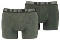 Мужские трусы Puma Basic Boxer 2P Green Melange L фото №1 — интернет-магазин Desire.md