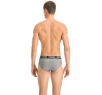 Мужские трусы Puma Basic Brief 2P Dark Grey Melange/Black M (521030001691) фото №3 — интернет-магазин Desire.md
