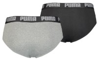 Сhiloţi pentru bărbați Puma Basic Brief 2P Dark Grey Melange/Black XL (521030001691) imaginea #2 — magazin online Desire.md