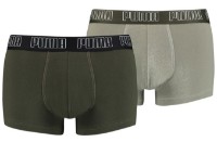 Мужские трусы Puma Basic Trunk 2P Dark Green Combo S фото №1 — интернет-магазин Desire.md