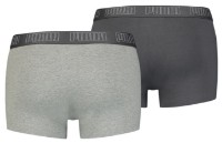 Мужские трусы Puma Basic Trunk 2P Dark Grey Melange/Black L (100000884008) фото №2 — интернет-магазин Desire.md