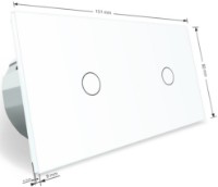 Диммер Livolo VL-C701DC701D-11 White фото №3 — интернет-магазин Desire.md