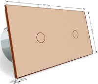 Dimmer Livolo VL-C701DC701D-13 Gold imaginea #2 — magazin online Desire.md