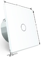 Диммер Livolo VL-C701DR-11 White фото №4 — интернет-магазин Desire.md