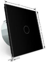 Диммер Livolo VL-C701DR-12 Black фото №4 — интернет-магазин Desire.md