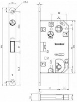 Дверной замок STV ART A-7  WC Black фото №2 — интернет-магазин Desire.md