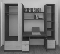 Гостиная Bafimob Iliusha 2 Wenge фото №2 — интернет-магазин Desire.md