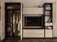 Living Bafimob Lora 2.6m TV-1.2m Wenge imaginea #2 — magazin online Desire.md