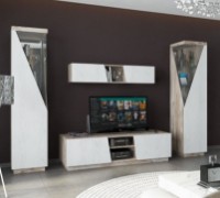 Витрина КМК Лайт П Белый/Дуб Юккон (0551.7) фото №3 — интернет-магазин Desire.md