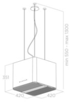 Hota Elica PIX WH/F/42 imaginea #3 — magazin online Desire.md