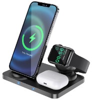 Încărcător Hoco CW33 Ultra 3 in 1 Black imaginea #3 — magazin online Desire.md